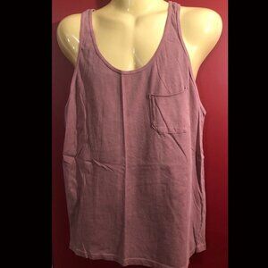 RICH HONEY Men's Rose Single Pocket Tank Top - Size Small - NWT
